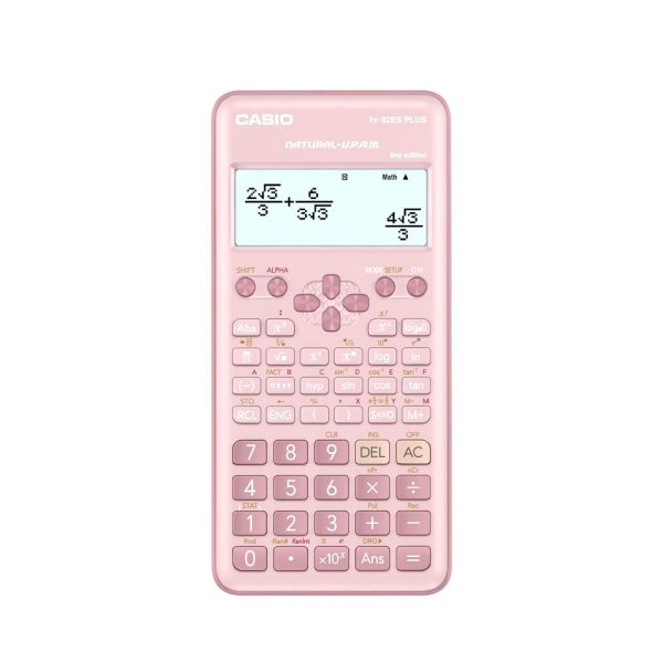 CALCULADORA-CIENTIFICA-2DA-EDITION-252-FUNCIONES-ROSADA-FX-82ES-PLUS-PK-CASIO---1