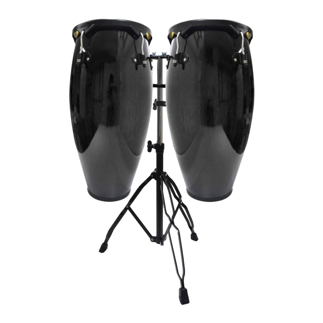 JUEGO-DE-CONGAS-10IN-+11IN-FIBERGLASS-STAND-NEGRO-WDC-39FC-MIRAGE—1