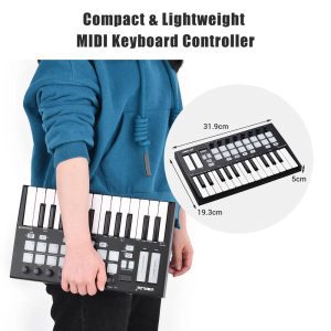Controlador MIDI Orca Mini25 de 25 teclas Worlde - Image 4