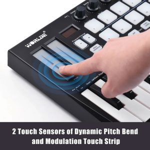 Controlador MIDI Orca Mini25 de 25 teclas Worlde - Image 7
