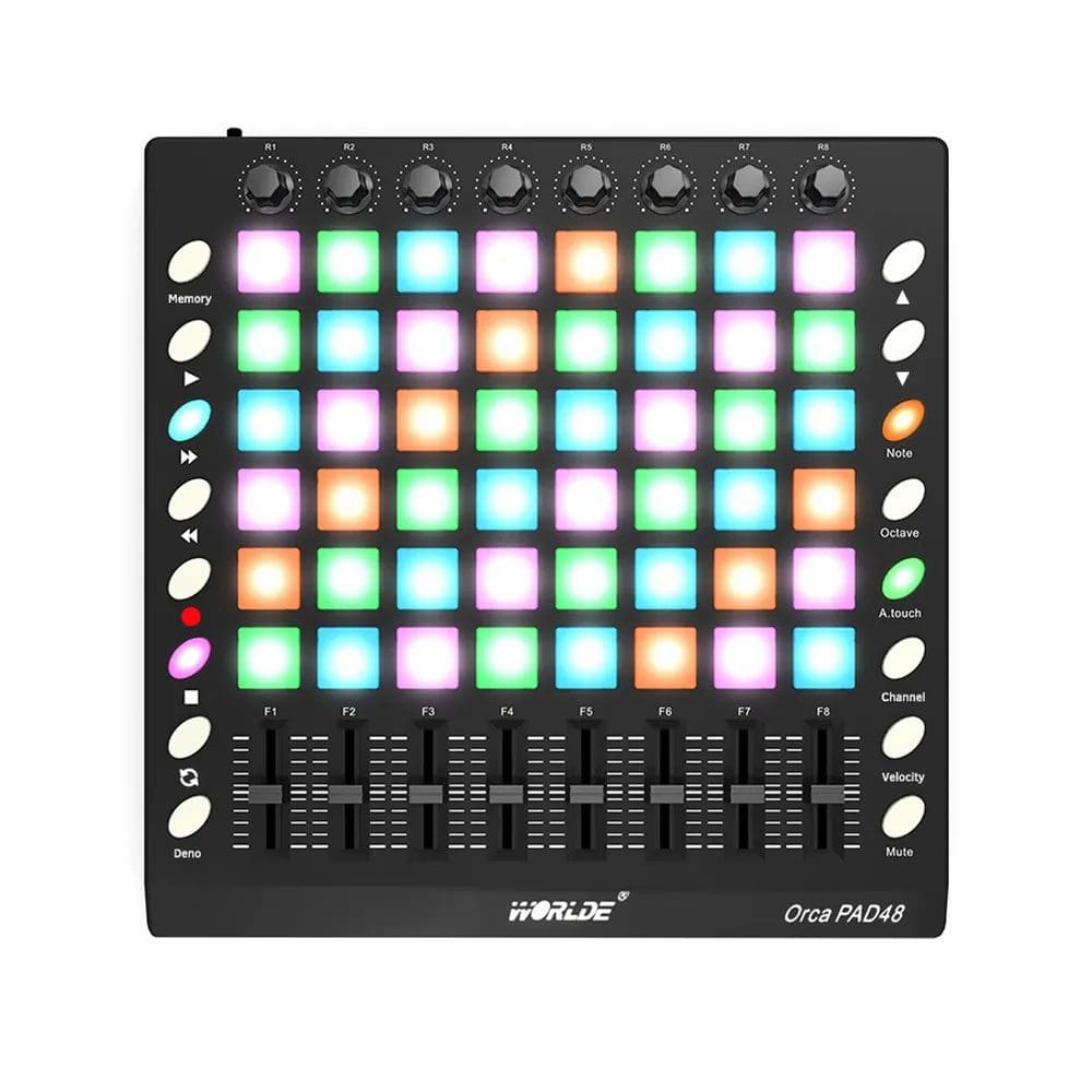 Controlador MIDI Orca Pad48 de 48 Pads Worlde - La Victoria - Ecuador