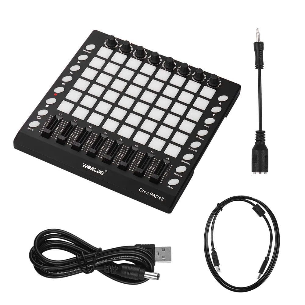 Controlador MIDI Orca Pad48 de 48 Pads Worlde - La Victoria - Ecuador
