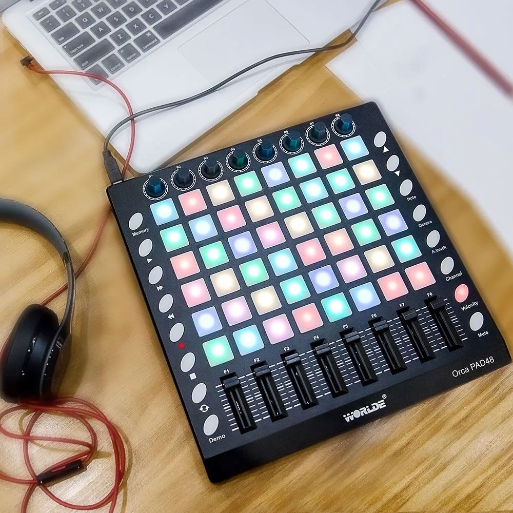 worlde orca pad48 MIDIコントローラ Worlde ORCA PAD48 PRO MIDI Keyboard Pad Controller 16 Drum