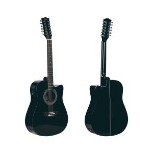 Guitarra Electroacústica 12 cuerdas Kaysen - Negro